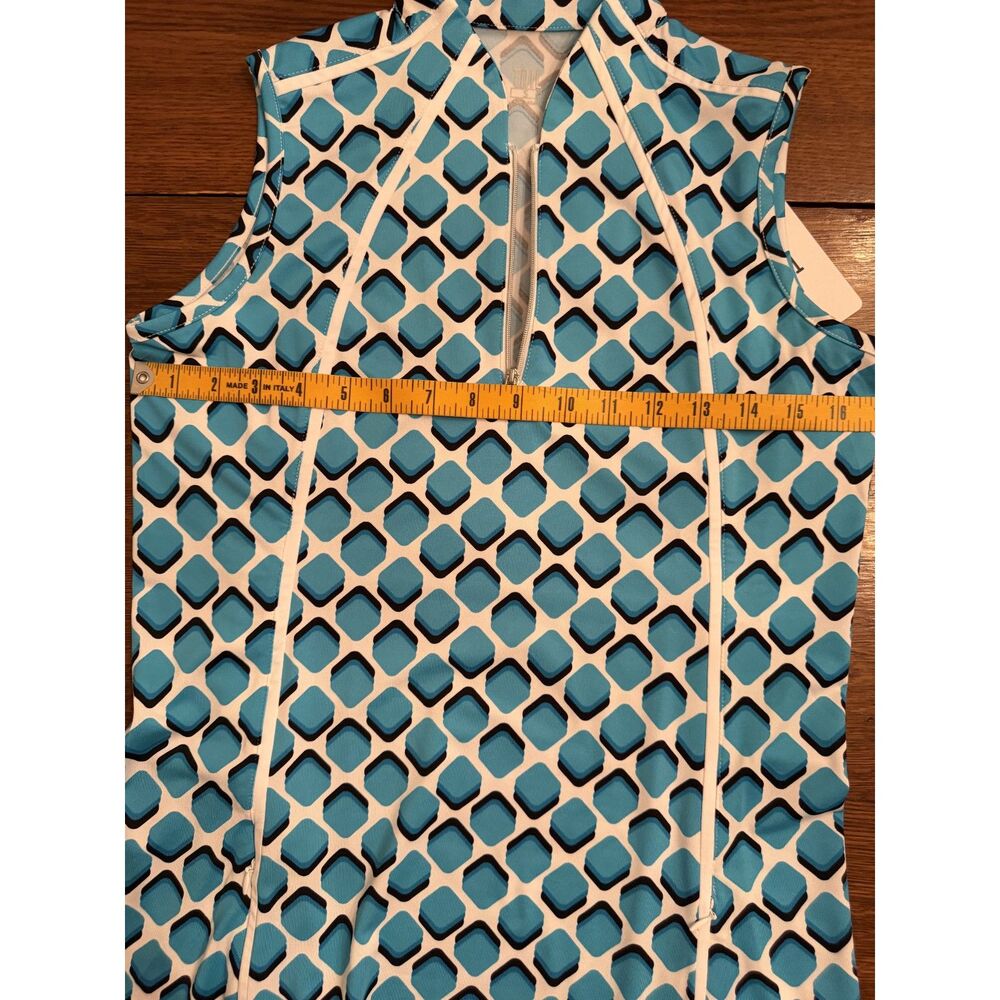 NWT Tail Activewear Sleeveless Quarter Zip Golf Dress Blue Size S - Picture 10 of 10